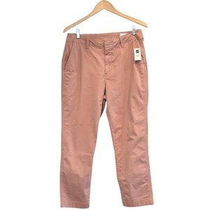 🌈 6/$60 New GAP Chinos Blush Pink Pockets Size 12